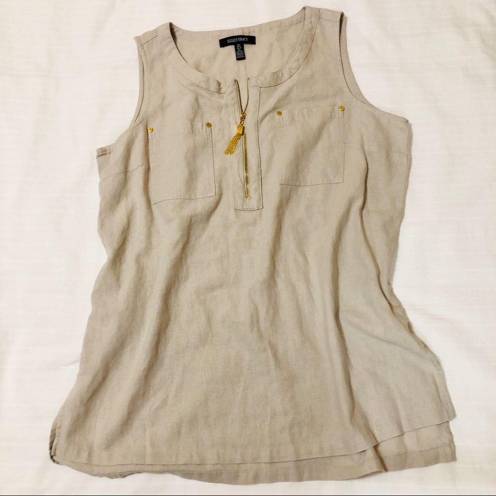 Natural Linen Top